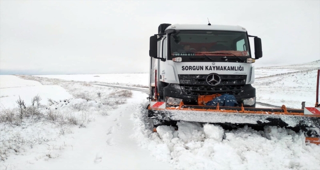 Sorgun’da kapalı köy yolu bulunmuyor