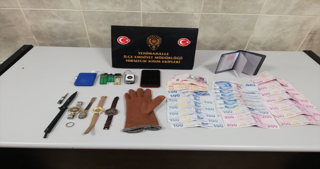 Ankara'da 10 evden hırsızlık yapan şüpheli yakalandı
