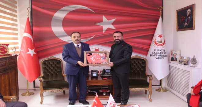 Çubuklu şehit yakınlarından Türkiye Gaziler ve Şehit Aileleri Vakfına ziyaret