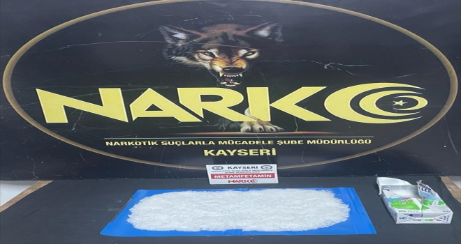 Kayseri'de süt kutusunda 500 gram sentetik uyuşturucu ele geçirildi