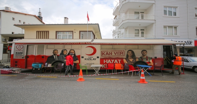 Akseki'de kan bağışı kampanyası düzenlendi