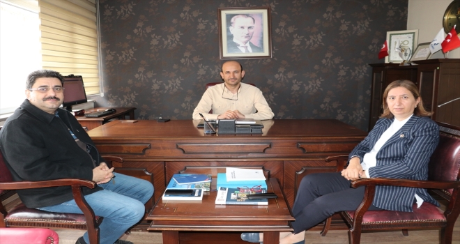 AK Parti Sivas Milletvekili Ekinci ve İl Başkanı Aksu'dan AA'ya ziyaret