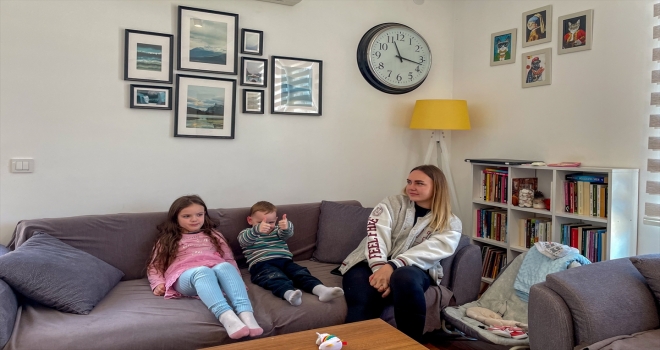 Antalyalı aile, evlerinin kapısını Ukraynalı savaş mağdurlarına açtı 