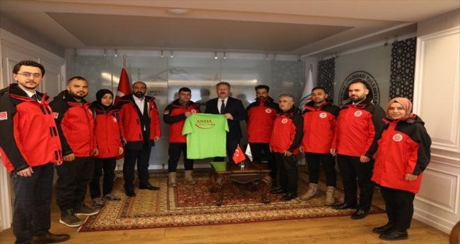 Arama kurtarma ekibinden Palancıoğlu'na ziyaret