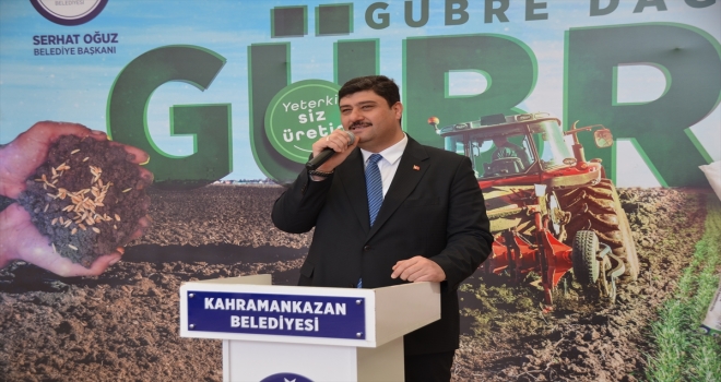 Kahramankazan’da çiftçilere gübre desteği