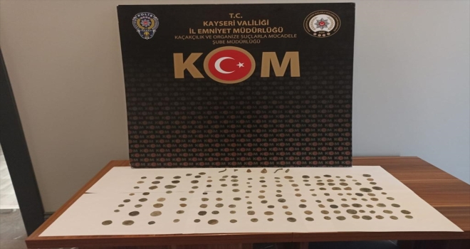 Kayseri'de 200 parça tarihi eser ele geçirildi