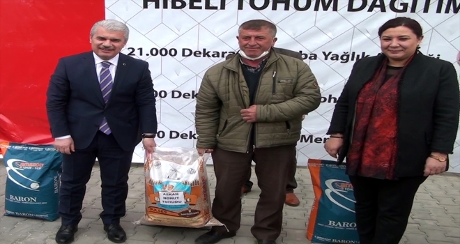 Kırşehir'de 1297 çiftçiye tohum dağıtıldı