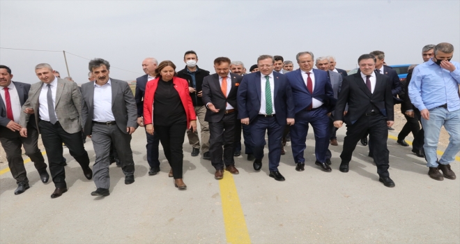 Yozgat'ta ilk kez uygulanan beton yolda kış mevsiminin etkisi incelendi