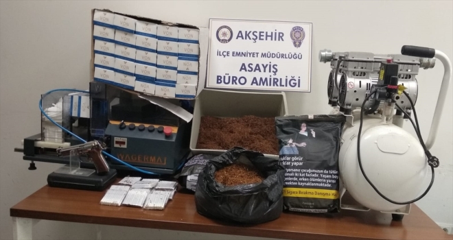 Akşehir’de kaçak sigara opirasyonu