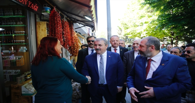 BBP Genel Başkanı Destici, Eskişehir'de esnafı ziyaret etti: