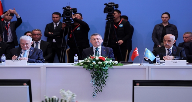 Cumhurbaşkanı Yardımcısı Oktay, Kazakistan-Türkiye İş Dünyası Temsilcileri Buluşması'nda konuştu: