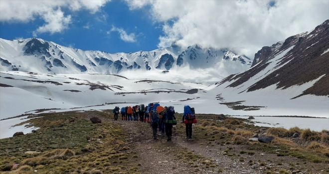 Erciyes'in zirvesine 