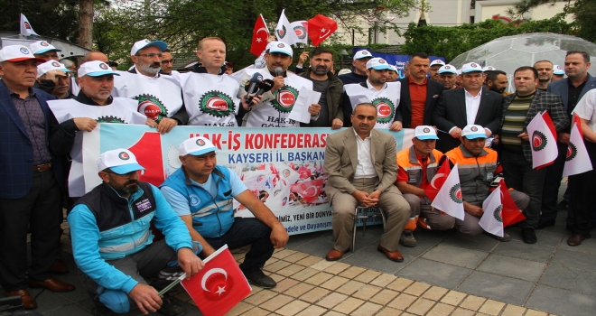 Kayseri'de 1 Mayıs Emek ve Dayanışma Günü kutlanıyor