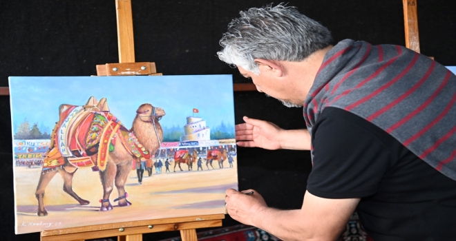 Kumluca'da 23. Tarım ve Seracılık Festivali kapsamında resim sergisi açıldı