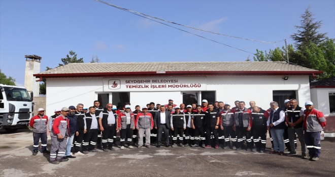 Seydişehir Belediyesi çalışanları bayramlaştı