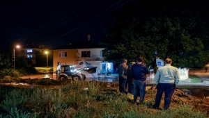 Akyurt'ta selin ardından temizlik çalışmaları devam ediyor