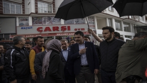Bakan Kurum, selden etkilenen Akyurt'ta incelemelerde bulundu: