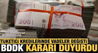 BDDK'dan tüketici kredi vadelerine düzenleme geldi