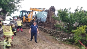 Beypazarı’nda bir ev yangında kullanılamaz hale geldi