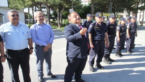 Beyşehir'de motosikletler Jandarma Teşkilatının kuruluş yıldönümü için 