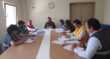 Bozkır Devlet Hastanesinde saha ve masa başı tatbikatı gerçekleştirildi