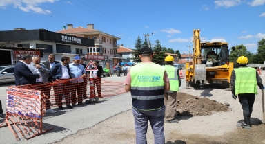 Çubuk Yenice Mahallesi'nde doğal gaz altyapı çalışması başlatıldı