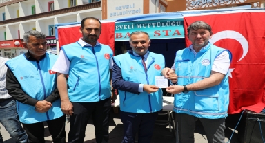 Develi Belediye Başkanı Cabbar, kurban bağışı kampanyasına destek verdi