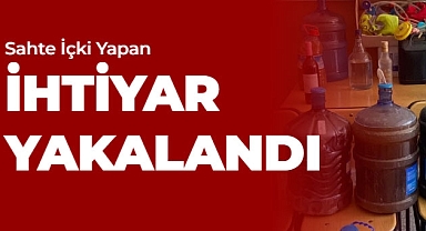 Karaman'da 81 yaşında sahte içki üretimi ve satışı yapan kişi yakalandı