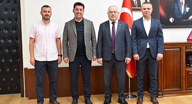 Karaman F.K. Başkanı'ndan rektör Namık Ak'a ziyaret