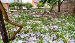 Kayseri'de sağanak ve dolu etkili oldu