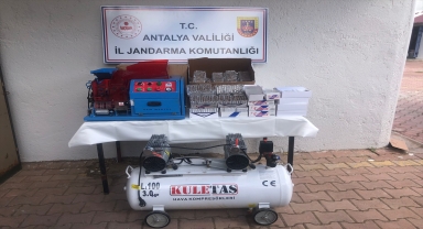 Kepez'de kaçak tütün operasyonu