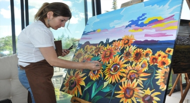 Ressamlar Bahadın’daki çalıştayda buluştu