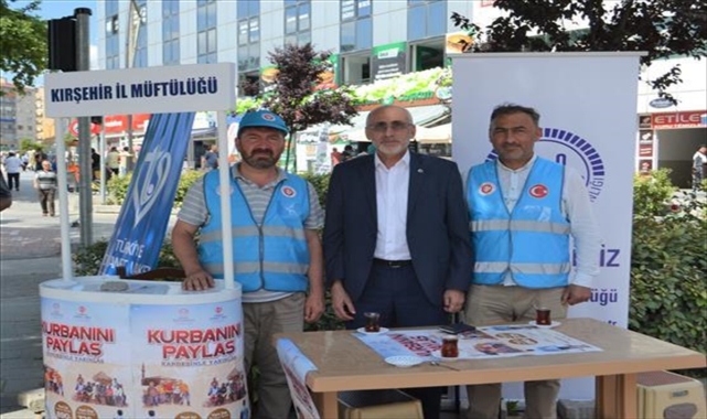 TDV Kırşehir Şubesi, vekaletle kurban bağış standı kurdu