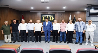 AK Parti İl Başkanı Çalışkan ETB Başkanı Zeydan'ı ziyaret etti