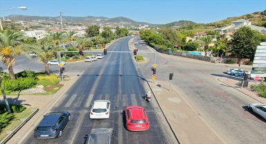 Alanya’da dron destekli trafik denetimi