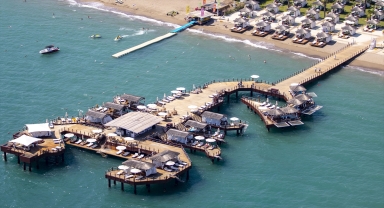 Antalya sahilleri havadan görüntülendi