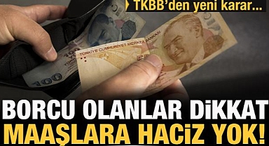 Aylık 5 bin 500 liradan az kazanana haciz yok