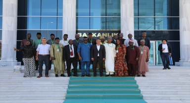 Çubuk'ta Nijerya heyetine tarımsal destekler anlatıldı