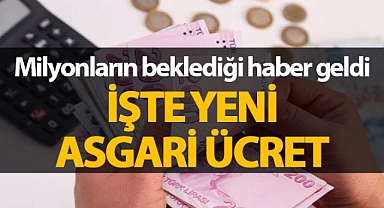Cumhurbaşkanı Erdoğan yeni asgari ücreti açıkladı