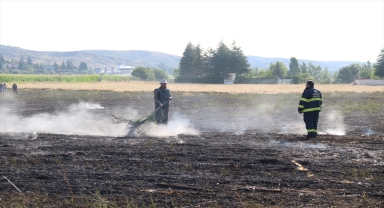 Eskişehir'de 40 dönüm tarım arazisi yangında zarar gördü