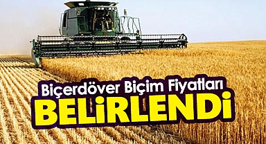 Hasatta Zamlı Tarife! Biçerdöver Biçim Fiyatları Belirlendi