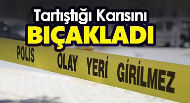 Karaman'da bir kişi tartıştığı karısını bıçakla yaraladı