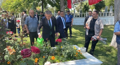 Karaman’da Kurban Bayramı arifesinde şehitlikler ziyaret edildi