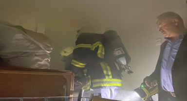 Kayseri'de bir evin banyosunda çıkan yangın söndürüldü