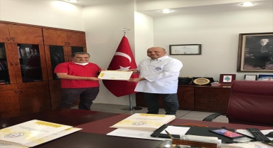 Kayseri Devlet Hastanesi Başhekimi Altıntop'tan aile hekimlerine teşekkür belgesi 