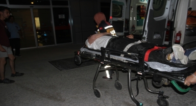 Konya'da devrilen otomobildeki 2 kişi yaralandı