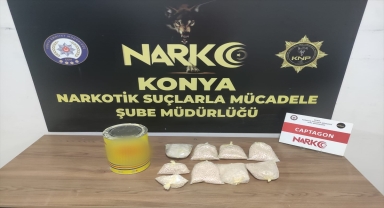 Konya'da uyuşturucu operasyonunda yakalanan 17 zanlıdan 8'i tutuklandı