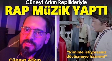 Mirac, Cüneyt Arkın'ın replikleriyle düet rap yaptı
