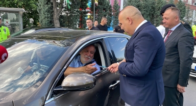 Niğde Valisi Mustafa Koç, bayram öncesi trafik denetimine katıldı