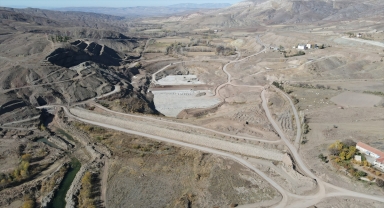 Sivas'ta Kartalkaya Barajı'nın yapımı devam ediyor 